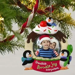 Hallmark Keepsake Christmas Ornament 2020, Life's Sweeter With Grandkids Photo Frame (1599QGO1714) -Department 56 Shop 51bJUdMJFIL