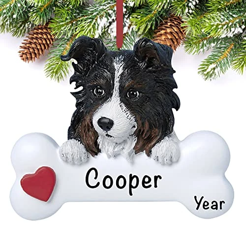 Personalized Australian Sheepdog Dog Bone Ornaments For Christmas Tree - Australian Sheepdog Ornament - Australian Sheepdog Gifts For All Dog Lovers And Owners - Dogs First Christmas Ornament 2022 2 Personalized Australian Sheepdog Dog Bone Ornaments For Christmas Tree - Australian Sheepdog Ornament - Australian Sheepdog Gifts For All Dog Lovers And Owners - Dogs First Christmas Ornament 2022 - Image 2