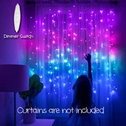 Something Unicorn - Purple Ombre LED String Curtain Lights With Remote For Teen Room, Girls Room, College Dorm, Nursery And Kids Room Décor. Perfect For Mermaid Decoration.(Premium Version) 11 Something Unicorn - Purple Ombre LED String Curtain Lights With Remote For Teen Room, Girls Room, College Dorm, Nursery And Kids Room Décor. Perfect For Mermaid Decoration.(Premium Version) -Department 56 Shop 51cfZp7crdL