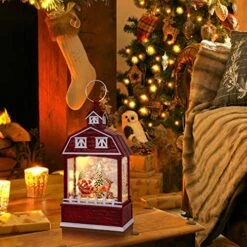 DRomance Christmas Music Snow Globe Lantern With 6 Hour Timer, USB Powered Battery Operated Lighted Water Singing Snow Globe For Mother’s Day Holiday Women Children Gift(Santa, 5 X 3.1 X 11.1 Inches) 8 DRomance Christmas Music Snow Globe Lantern With 6 Hour Timer, USB Powered Battery Operated Lighted Water Singing Snow Globe For Mother’s Day Holiday Women Children Gift(Santa, 5 X 3.1 X 11.1 Inches) -Department 56 Shop 51d7sMh5qyL