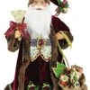 Windy Hill Collection 16" Inch Standing Burgundy Toy Bag And Bell Santa Claus Christmas Figurine Figure Decoration 167130 10 Windy Hill Collection 16" Inch Standing Burgundy Toy Bag And Bell Santa Claus Christmas Figurine Figure Decoration 167130 -Department 56 Shop 51d9G1EprkL