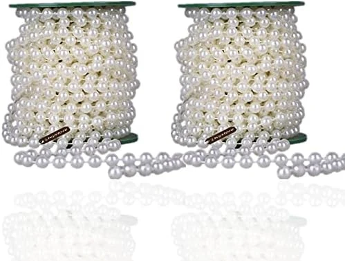 Ltvystore 82Feet/25Meter Length Roll Beige Pearl String Party Garland Wedding Centerpieces Bridal Bouquet Crafts Christmas Tree Decoration 10 Ltvystore 82Feet/25Meter Length Roll Beige Pearl String Party Garland Wedding Centerpieces Bridal Bouquet Crafts Christmas Tree Decoration - Image 10