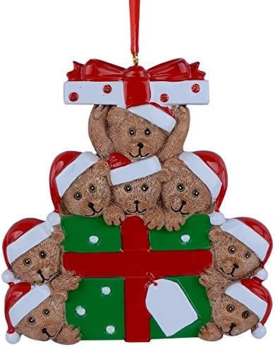 Family Of 7 Bear Christmas Ornament - Personalized Bear Family Ornament 2022 - Unique Box Christmas Ornaments - Gifts For Kids, Grandkids, Grandma, Grandpa - Free Customization 14 Family Of 7 Bear Christmas Ornament - Personalized Bear Family Ornament 2022 - Unique Box Christmas Ornaments - Gifts For Kids, Grandkids, Grandma, Grandpa - Free Customization - Image 14