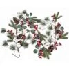 Artiflr 6FT Pine Christmas Garland With Berries Pinecones Spruce Eucalyptus Leaves Cotton Balls Winter Greenery Garland, Artificail Berry Garland For Holiday Fireplace Table Runner Centerpiece Decor -Department 56 Shop 51dQ5CZgUtL