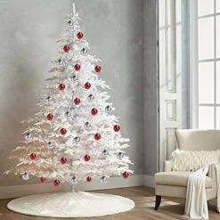 Set Of 4 Silver Mercury Glass Ornaments (3.15" Elegant Etched Ball) Perfect For Christmas Tree, Hanging Holiday Decoration, Gifts & Home Decor -Department 56 Shop 51dR5ARftQL