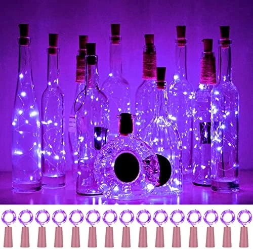 Wine Bottle Cork Lights 15Pack 10 LED/ 40 Inches Battery Operated Cork Shape Copper Wire Colorful Fairy Mini String Lights For Party Christmas Halloween Wedding Decoration (Warm White) 12 Wine Bottle Cork Lights 15Pack 10 LED/ 40 Inches Battery Operated Cork Shape Copper Wire Colorful Fairy Mini String Lights For Party Christmas Halloween Wedding Decoration (Warm White) - Image 12