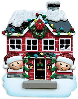 Personalized Brick House With Faces Family Of 5 Christmas Tree Ornament 2022 - New Home/New Apartment/New House Ornament - Door Ornament - Free Personalization 5 Personalized Brick House With Faces Family Of 5 Christmas Tree Ornament 2022 - New Home/New Apartment/New House Ornament - Door Ornament - Free Personalization - Image 5