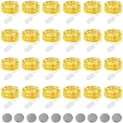 24 Pack Fairy Lights, KOMAKE 7ft 20LED Fairy String Lights Battery Operated Jar Lights, Christmas Lights Silver Coated Copper Wire Lights Firefly Starry Lights For DIY Decor, Wedding, Party, Christmas 15 24 Pack Fairy Lights, KOMAKE 7ft 20LED Fairy String Lights Battery Operated Jar Lights, Christmas Lights Silver Coated Copper Wire Lights Firefly Starry Lights For DIY Decor, Wedding, Party, Christmas -Department 56 Shop 51e4JFlOADL. AC