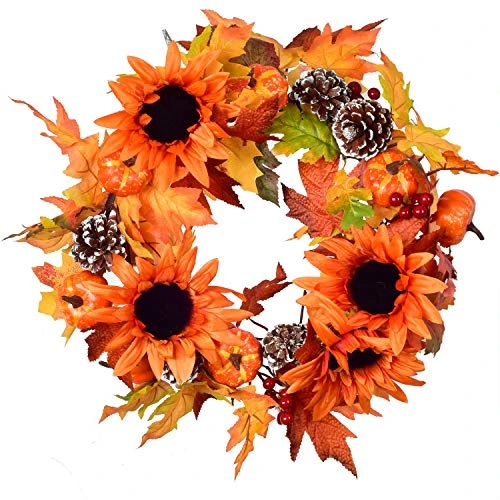 DearHouse Fall Maple Leaf Garland - 6ft/Piece Artificial Berries Sunflower Pine Cones Pumpkin Autumn Garland Decoration For Wedding Party Thanksgiving Dinner Fireplace Door Backdrop Decor 5 DearHouse Fall Maple Leaf Garland - 6ft/Piece Artificial Berries Sunflower Pine Cones Pumpkin Autumn Garland Decoration For Wedding Party Thanksgiving Dinner Fireplace Door Backdrop Decor - Image 5