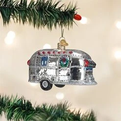 Old World Christmas Ornaments: Camping Outdoor Collection Glass Blown Ornaments For Christmas Tree, Vintage Trailer -Department 56 Shop 51eGkDhQubL