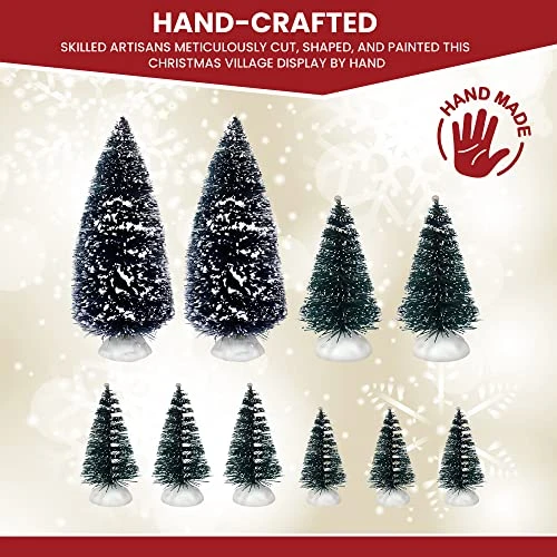 Christmas Trees Set Of 10 For Christmas Village - Perfect Addition To Your Christmas Indoor Decorations & Holiday Collections - This Set Completes Your Christmas Centerpiece - A Thoughtful Gift 3 Christmas Trees Set Of 10 For Christmas Village - Perfect Addition To Your Christmas Indoor Decorations & Holiday Collections - This Set Completes Your Christmas Centerpiece - A Thoughtful Gift - Image 3