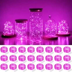 SmilingTown Starry Fairy String Lights 24 Pack 20 LED/Strand 7.2ft Firefly Copper Wire Lights Battery Powered Lights For Wedding Party Table Centerpiece Halloween Christmas Decorations (Cool White) 19 SmilingTown Starry Fairy String Lights 24 Pack 20 LED/Strand 7.2ft Firefly Copper Wire Lights Battery Powered Lights For Wedding Party Table Centerpiece Halloween Christmas Decorations (Cool White) -Department 56 Shop 51eL85SBm4L. AC