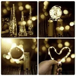 AOTHOD 28 Pack Wine Bottle Lights With Cork – Cork Lights For Wine Bottles 7 Ft Silver Wire Mini Cork Fairy Lights Battery Operated, Tiny Wine Cork Lights For DIY,Party, Wedding,Decor (Warm White) 10 AOTHOD 28 Pack Wine Bottle Lights With Cork – Cork Lights For Wine Bottles 7 Ft Silver Wire Mini Cork Fairy Lights Battery Operated, Tiny Wine Cork Lights For DIY,Party, Wedding,Decor (Warm White) -Department 56 Shop 51eeCEWTtpL