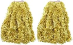 2 Packs White Super Duper Thick Tinsel Garland 50 Ft Total (Two Strands Each 25 Ft Long) (White, 50 Ft. (Two 25 Ft Tinsels) 2 Bags -Department 56 Shop 51ezOuC8OTL. AC
