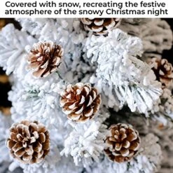 20 Pieces Christmas Pine Cones Decorations Picks - Snow Pine Cone For Xmas Tree Garland Wreath Ornaments Pinecones Decorating Winter Holidays Home -Department 56 Shop 51fICdrHK7L