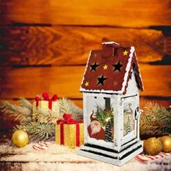 Decorative Christmas Lantern Hanging LED Lantern Decor, Rustic Metal Holiday Lantern Table Top Lantern Battery Operated Indoor Outdoor Hanging Lantern Table Centerpiece (10X4.6X4.6in, Red) 11 Decorative Christmas Lantern Hanging LED Lantern Decor, Rustic Metal Holiday Lantern Table Top Lantern Battery Operated Indoor Outdoor Hanging Lantern Table Centerpiece (10X4.6X4.6in, Red) -Department 56 Shop 51fN86CNWNL