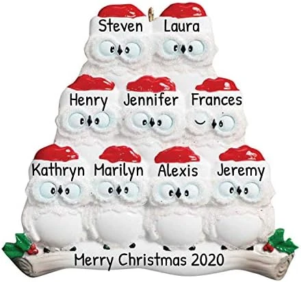 Personalized Christmas Ornaments For Couples - Couples Ornament 2022 - White Owl Couple Ornaments For Christmas Tree Family Of 2 Christmas Ornaments For Couples - Free Customization 13 Personalized Christmas Ornaments For Couples - Couples Ornament 2022 - White Owl Couple Ornaments For Christmas Tree Family Of 2 Christmas Ornaments For Couples - Free Customization - Image 13