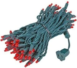 Novelty Lights 100 Light Red/White/Blue LED USA Mini Light Set, UL Listed Indoor/Outdoor, Green Wire, 50 Feet -Department 56 Shop 51fdXflPQPL. AC