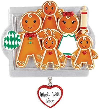 Personalized Family Ornament 2022 - Family Of Four Christmas Ornaments 2022 - Gingerbread Cookie Ornament Family Of 4 Gingerbread Ornament Gingerbread Ornaments - Free Customization 8 Personalized Family Ornament 2022 - Family Of Four Christmas Ornaments 2022 - Gingerbread Cookie Ornament Family Of 4 Gingerbread Ornament Gingerbread Ornaments - Free Customization - Image 8