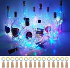 Wine Bottle Cork Lights 15Pack 10 LED/ 40 Inches Battery Operated Cork Shape Copper Wire Colorful Fairy Mini String Lights For Party Christmas Halloween Wedding Decoration (Warm White) 22 Wine Bottle Cork Lights 15Pack 10 LED/ 40 Inches Battery Operated Cork Shape Copper Wire Colorful Fairy Mini String Lights For Party Christmas Halloween Wedding Decoration (Warm White) -Department 56 Shop 51g6ytHsdbL. AC