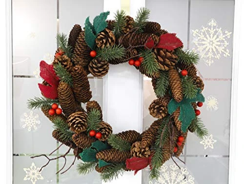 Premier® Premier 45cm Natural Autumn Wreath With Cones - Home Decoration - Wreaths & Garlands 5 Premier® Premier 45cm Natural Autumn Wreath With Cones - Home Decoration - Wreaths & Garlands - Image 5