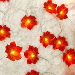 Ainkedin Thanksgiving Decorations, Lighted Fall Garland, Maple Leaf String Lights 30LED 9.8ft, Autumn Garland, For Thanksgiving Decor Halloween Decorations Indoor Fall Porch Decor -Department 56 Shop 51gdNfuc9zL. AC