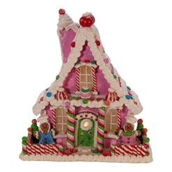 Kurt Adler 10-Inch Pink Battery-Operated Candy LED Gingerbread House Table Piece -Department 56 Shop 51gfkEvzRPL