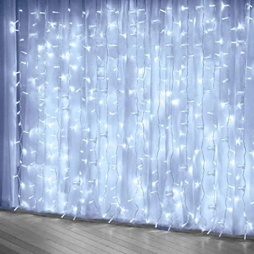 Amadecohome Curtain Lights, Pink 8 Modes LED String Lights For Garden, Teen Girls' Room, Party, Window, Wall And Valentines Day Decor 8 Amadecohome Curtain Lights, Pink 8 Modes LED String Lights For Garden, Teen Girls' Room, Party, Window, Wall And Valentines Day Decor - Image 8