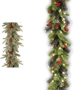 National Tree Company Pre-Lit 'Feel Real' Artificial Christmas Garland, Green, Arctic Spruce, White Lights, Decorated With Pine Cones, Plug In, Christmas Collection, 9 Feet 14 National Tree Company Pre-Lit 'Feel Real' Artificial Christmas Garland, Green, Arctic Spruce, White Lights, Decorated With Pine Cones, Plug In, Christmas Collection, 9 Feet -Department 56 Shop 51gues5omQL. AC