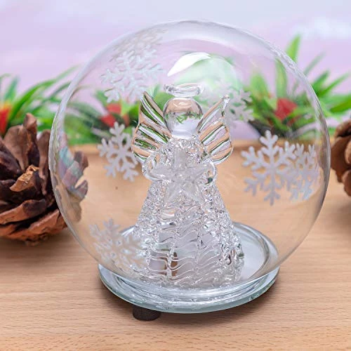 Christmas Angel Snow Globe Decorations - Color Changing LED Ornament Gift Decor(No Liquid No Music) 5 Christmas Angel Snow Globe Decorations - Color Changing LED Ornament Gift Decor(No Liquid No Music) - Image 5