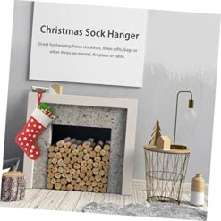 Abaodam 6pcs Christmas Hook Christmas Wreath Holder Christmas Mantle Clips Christmas Stocking Clip Metal Clothes Hangers Metal Clothes Rack Decorative Front Door Wreaths Accessories -Department 56 Shop 51hGnBtMxPL