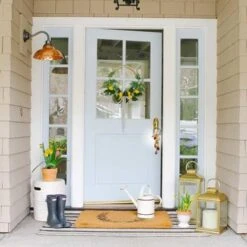 GENERIC ACHED Harvest-Themed Doorknob Hanger 11.8 X 3.1 Inches Autumn-Themed Door Decoration Perfect For Homes Classrooms Offices Hotels Cafes Restaurants And Apartment Pack Of 8 W/Bonus Mini Ankara Tote Bag -Department 56 Shop 51hwpUfiEYL