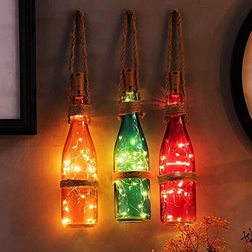 AOTHOD 28 Pack Wine Bottle Lights With Cork – Cork Lights For Wine Bottles 7 Ft Silver Wire Mini Cork Fairy Lights Battery Operated, Tiny Wine Cork Lights For DIY,Party, Wedding,Decor (Warm White) 6 AOTHOD 28 Pack Wine Bottle Lights With Cork – Cork Lights For Wine Bottles 7 Ft Silver Wire Mini Cork Fairy Lights Battery Operated, Tiny Wine Cork Lights For DIY,Party, Wedding,Decor (Warm White) - Image 6