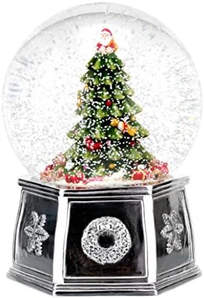 Spode Christmas Tree – Musical Tree Snow Globe | Large Christmas Snow Globes | Winter Snow Globe | - Made From Earthenware & Glass | Globe Decor – 6.5 Inches 2 Spode Christmas Tree – Musical Tree Snow Globe | Large Christmas Snow Globes | Winter Snow Globe | - Made From Earthenware & Glass | Globe Decor – 6.5 Inches - Image 2