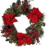 Worth Imports Artificial Christmas 18" Spruce Poinsettia Berry Wreath, Green, Red 27 Worth Imports Artificial Christmas 18" Spruce Poinsettia Berry Wreath, Green, Red -Department 56 Shop 51jQWIlvg2L