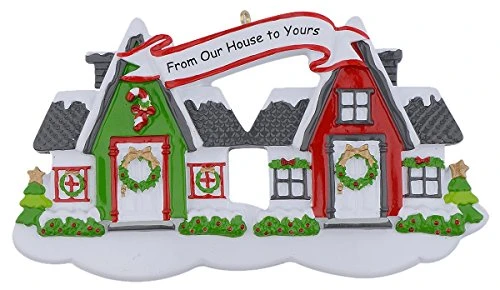 Personalized From Our House To Yours Neighbor Christmas Tree Ornament 2022 - First Year In New Home Housewarming Gift - New Neighbors Christmas Ornament 1 Personalized From Our House To Yours Neighbor Christmas Tree Ornament 2022 - First Year In New Home Housewarming Gift - New Neighbors Christmas Ornament