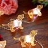 Fairy Labrador String Lights Unique Decorative Lights Dog Gifts For Girls Cute Lights 20LEDs 8ft Battery Operated For Birthday Dog Lover Xmas Thanksgiving Decor