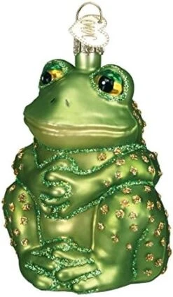 Old World Christmas Sea And Water Animals Glass Blown Ornaments For Christmas Tree Frog King -Department 56 Shop 51k9ShnYnyL. AC
