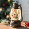 Christmas Snow Globes, Cardinal Snowman Christmas Tree Water Lantern, USB Powered & Battery, Holiday Decorations Gifts For Family, Children Or Friends