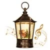 Christmas Lantern-Snow Globe,Water Lantern With Music And Santa Claus-USB Or Battery-Powered Christmas Lanterns, Rotating Flashing Lanterns, Christmas Decorations（Santa Claus） -Department 56 Shop 51l72hUd64L