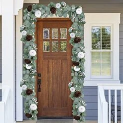 2 Pack White Pumpkin Garland Artificial Eucalyptus Garland With White Pumpkins Pinecones Berries Fall Foliage Garland For Wedding Arch Backdrop Thanksgiving Table Runner Farmhouse Décor -Department 56 Shop 51lCFBQJ3FL