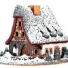 Midene Ceramic Christmas Village Miniature House Smithery In Rothenburg, Germany Winter Edition Tealight Candle Holder Home Decor -Department 56 Shop 51lFnBEa53L