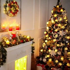 40 Pieces LED Fairy Lights Battery Operated Warm Cool White LED Lights For Holiday Birthday Wedding Night Party Garden Outdoor Decorations Silvery Copper Wire Lights With Screwdriver (Warm White) -Department 56 Shop 51lPVtmIHVL