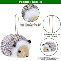 WILLBOND 6 Pieces Plush Animal, Woodland Fur, Furry Animal Christmas Hanging Ornament For Christmas Tree Decoration -Department 56 Shop 51lgKfJuRtL