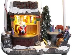 Christmas Concepts® 5"/ 13cm LED Light Up Christmas Market Scene (Wine Cabin) -Department 56 Shop 51mDxrSGRxL