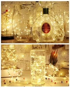 60 Pack Wine Bottle Lights With Cork, Cork Bottle Lights With Batteries Mini Waterproof Tiny String Lights 7 Ft Silver Wire 20 LEDs, Fairy Mini String Lights For Valentine, DIY, Party Decor, Wedding 10 60 Pack Wine Bottle Lights With Cork, Cork Bottle Lights With Batteries Mini Waterproof Tiny String Lights 7 Ft Silver Wire 20 LEDs, Fairy Mini String Lights For Valentine, DIY, Party Decor, Wedding -Department 56 Shop 51mFy94ZjnL