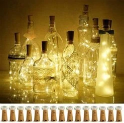 Decorman Wine Bottle Cork Lights, 20 Pack 20 LED Warm White Cork Shape Silver Copper Wire LED Starry Fairy Mini String Lights For DIY/Decor/Party/Wedding/Christmas/Halloween 19 Decorman Wine Bottle Cork Lights, 20 Pack 20 LED Warm White Cork Shape Silver Copper Wire LED Starry Fairy Mini String Lights For DIY/Decor/Party/Wedding/Christmas/Halloween -Department 56 Shop 51mMa5T5mXL. AC