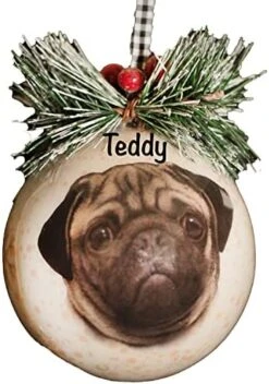 Personalized Beagle First Christmas Ornament 2023 - Decor For Christmas Tree, Bone, Paw, Photo, Family, Frame, Picture For Big Dogs, Puppies, Brindle, Small, Miniature And Beautiful Breeds -Department 56 Shop 51mafxtUwsL. AC