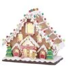 One Holiday Way 11.5-Inch Whimsical LED Lighted Faux Gingerbread House Candy Lodge Figurine – Prebuilt Decorative Tabletop Figure Christmas Village Decoration - Mantel Shelf Kitchen Party Home Decor -Department 56 Shop 51mz8p6260L