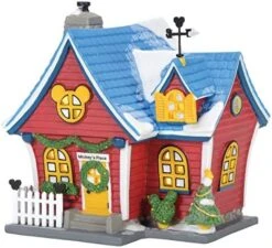 Department 56 Disney Village Mickey’s Christmas Lit House, 6.26 Inch (Red) -Department 56 Shop 51mzFpvazwL. AC